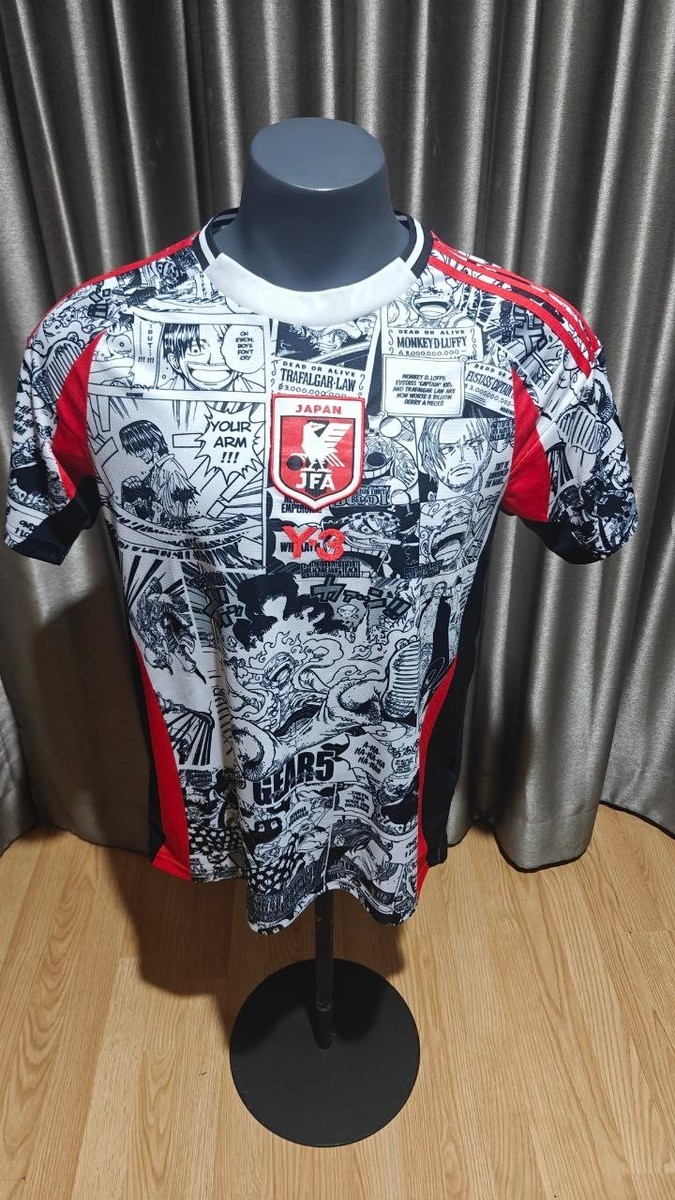 Japan JFA x Adidas Y-3 One Piece Gear 5 Anime Jersey L Slim Fit