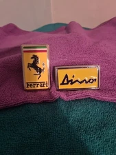 Vintage NOS Ferrari Dino Bonnet/Bootlid Badges Exellent Original Condition Nice