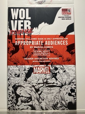 WOLVERINE: REVENGE- RED BAND RAW- BLACK AND WHITE #5 (2025) MARVEL COMICS- NM+