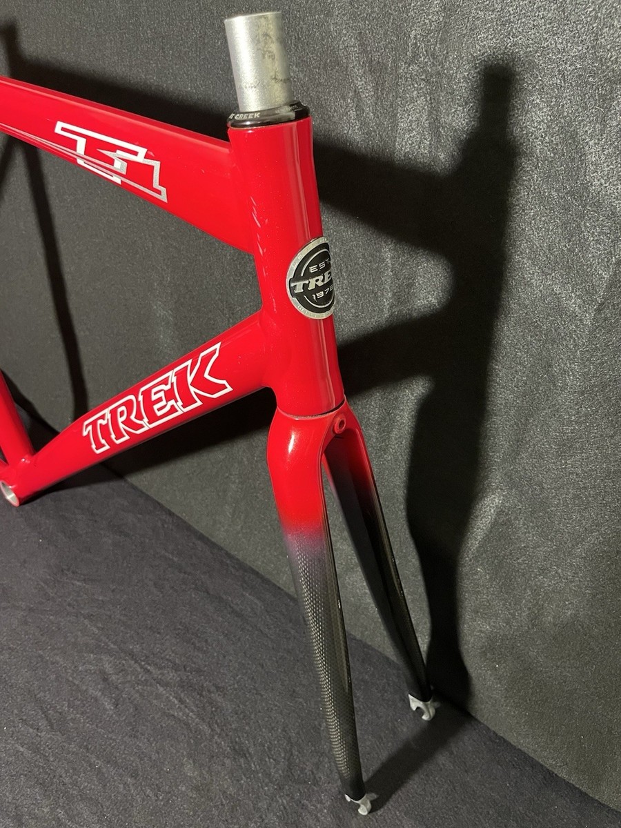 2007 Trek T1 Track Bicycle Frameset 58cm Red Fixed Gear Fixie FGFS
