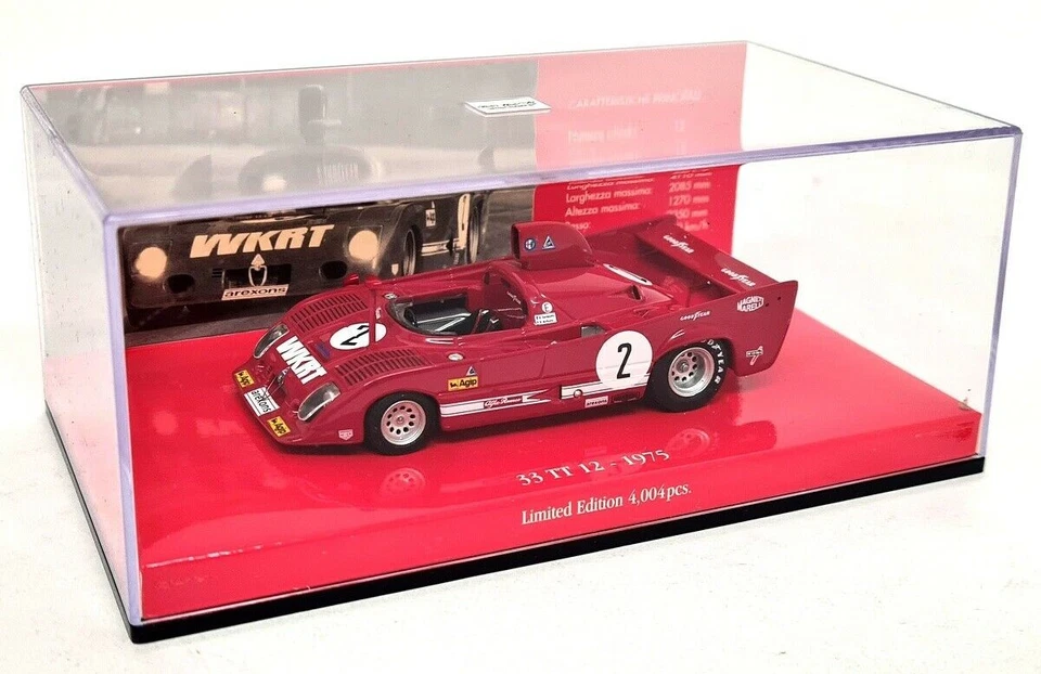 Minichamps 1/43 - Coche modelo a escala ganador Alfa Romeo 33 TT 12 Monza 1000KMS 1975 Foto 3 de 4