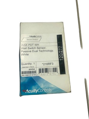 Acuity Controls WSX PDT WH Wall Switch Sensor-New In Box
