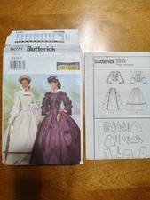 Butterick 6694 sz 18-22 mid 1800's Historical Civil War era gown Uncut pattern