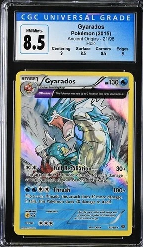 Pokémon Gyarados 2015 Ancient Origins 21/98 Holo CGC 8.5