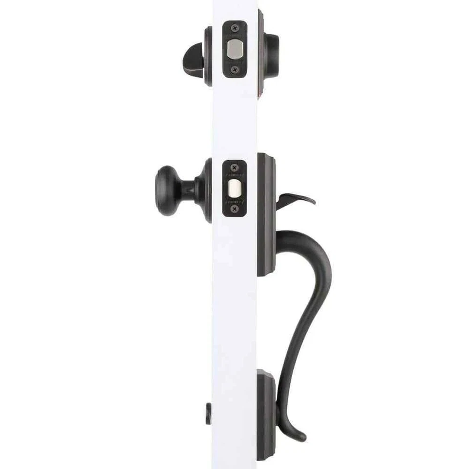 Schlage Addison Aged Bronze Single Cylinder Door Handleset with Georgian Knob💥 - Image 2 of 4