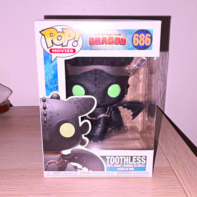 Funko Pop! Movies Toothless #686 Hidden World Vinyl Figure w/ Box