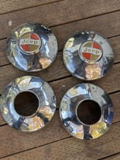 1963- 1971 Jeep Wagoneer Pickup Truck Dog Dish Hubcaps Set Of 4 1963- 1971 Jeep Wagoneer Pickup Truck Dog Dish Hubcaps Set Of 4