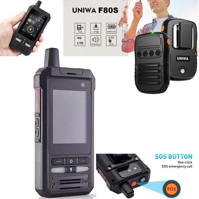 Unlocked 4G LTE Android 10 Rugged Cell Phone Dual SIM Outdoors Mobile UNIWA F80S