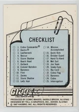 1987 Comic Images GI Joe Files Checklist #55 0kb5