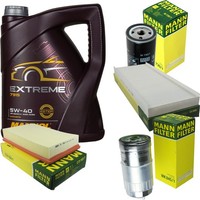 Mann Inspektionspaket Filterset 5L Mannol Extreme 5W-40 FüR Audi 80 1.9 TDI
