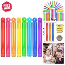 32-Piece Assorted Mini Bubble Wands - Safe Party Favors for Kids' Celebrations