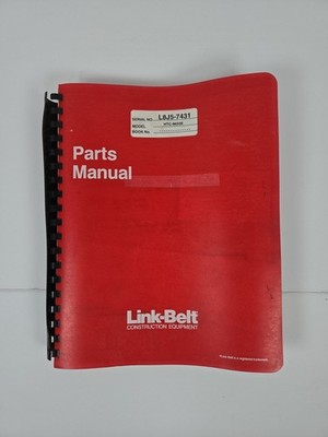 LINK BELT L8J5-7431 HTC- 8650ll CRANE PARTS MANUAL BOOK CATALOG 2004