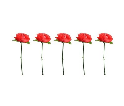 ZhangyiHot 5Pcs Red Folding Rose/Rose Appearing Magic Tricks Flower Appearing...