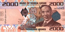 Sierra Leone 2000 Leones 2021, REPLACEMENT, Prefix Z , UNC, P-31