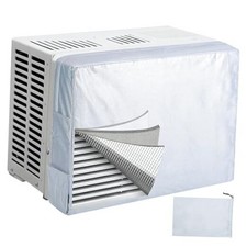 Indoor Window AC Cover with Dual Side Pockets   Stylish Draft M: 21 15 3.5inch