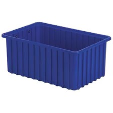 Lewisbins Dc2070 Dk Blue Polyethylene, Divider Box, Blue, 16 1/2 In L, 7 In H