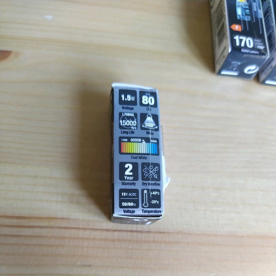 G4 1.5W (20W) 4000K 170lm Non-Dimm 300 deg beam angle Cool White Lot of 11 - Image 3 of 4