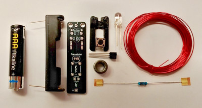 Joule Thief Zum Selbermachen Kit Platine Elektronik Lernen Schlüsselanhänger Taschenlampe AAA Batterie