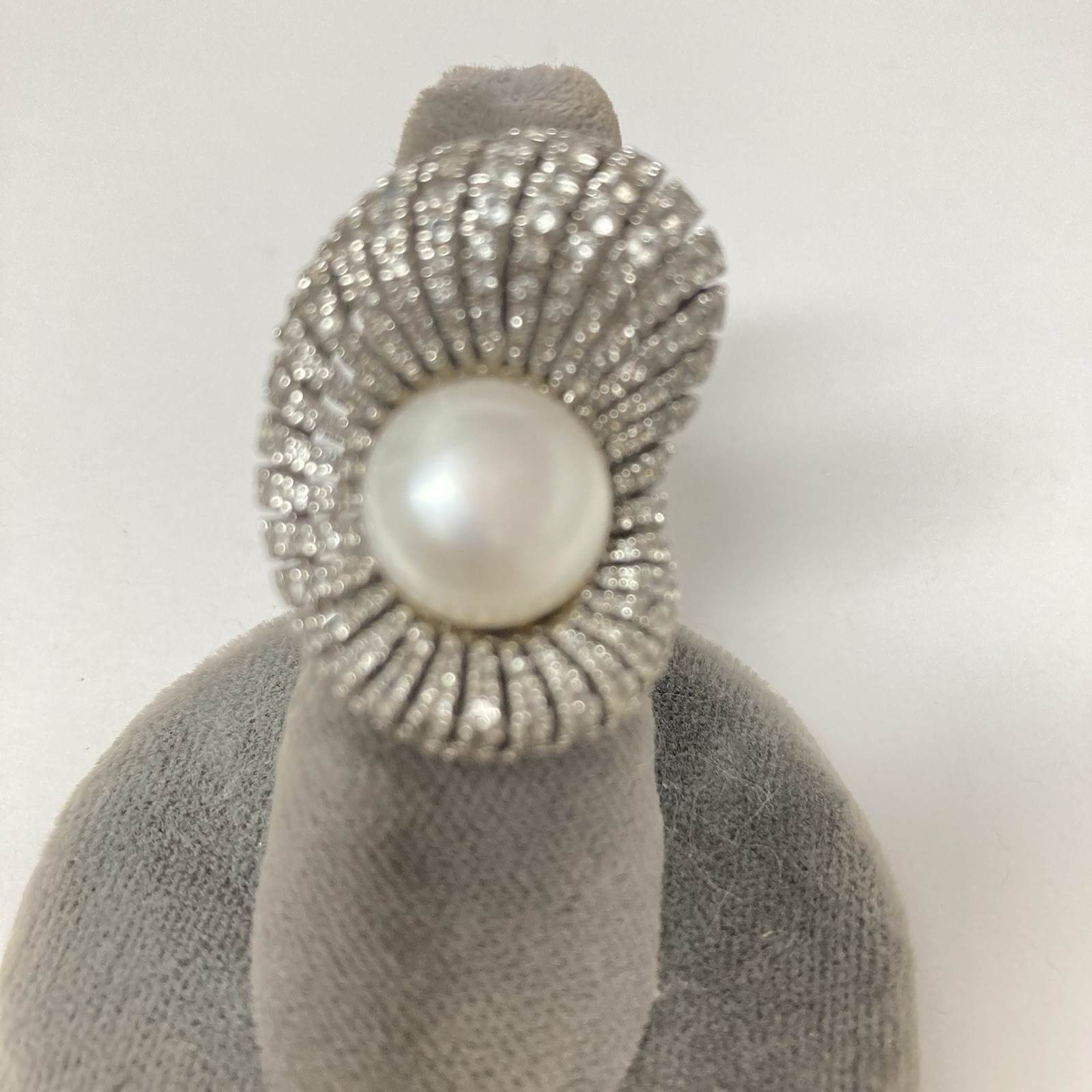 Cocktail Ring-8-Silver Statement - image 1