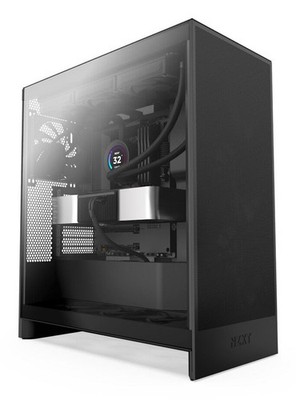 H7 Flow 2024 ATX Mid-Tower Case with 3 Pre-Installed Fans - Black