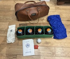 Thomas Taylor Glasgow Lawn Balls Size No 7 Beeston Unity Bowling Club Used