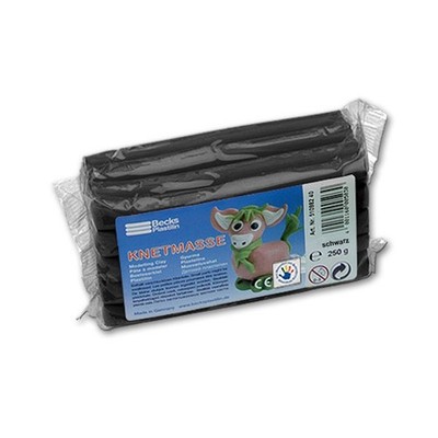 (7,50 /kg) Plastilin 500g schwarz Becks Plastilin Knetmasse