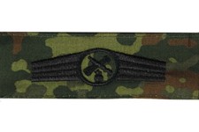 Bundeswehr T&auml;tigkeitsabzeichen flecktarn mit schwarzem Stick Heer Marine Bw