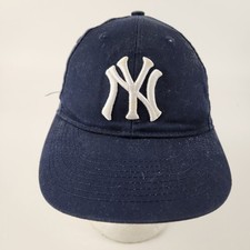 NEW YORK NY YANKEES YOUTH OC SPORTS TEAM MLB BASEBALL HAT ADJUSTABLE NAVY USED