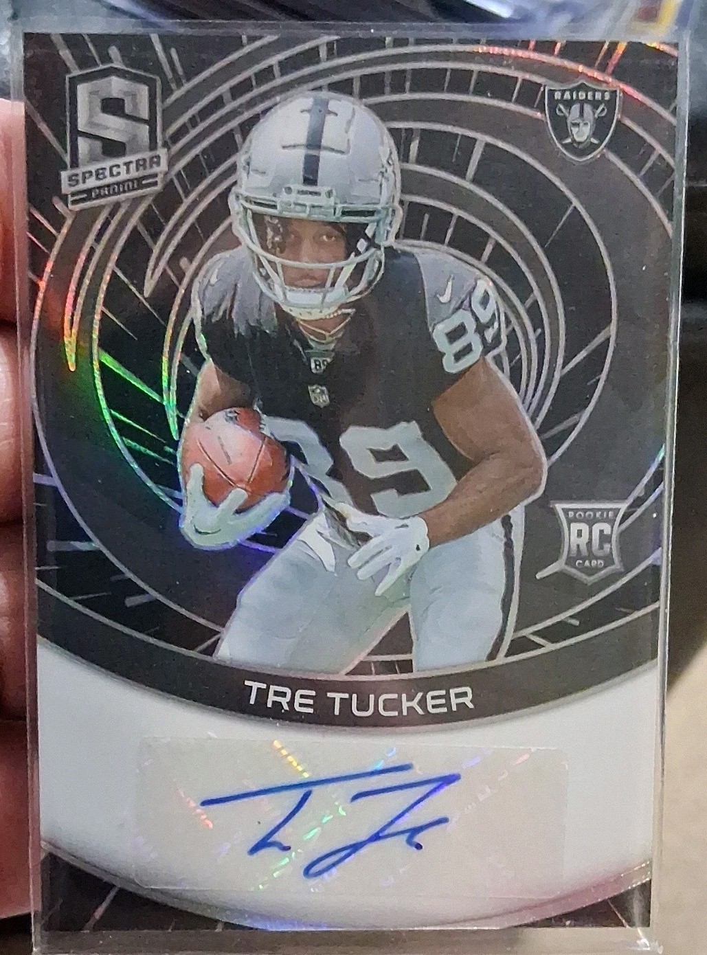 Tre Tucker Panini Spectra Rookie Autographs #RAUTTU Hyper