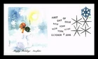 DR JIM STAMPS US COVER HOLIDAY SNOWFLAKES FIRST DAY ISSUE EDKEN CACHET