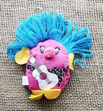 Vintage 1980s Russ Wild Musk Beanie Boppers By Coty Sachet Pink With Guitar 6"