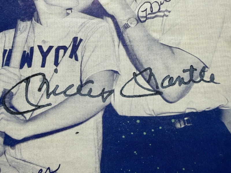Autographed Mickey Mantle - Signed I Love Mickey Sheet Music Yankees Rare Framed