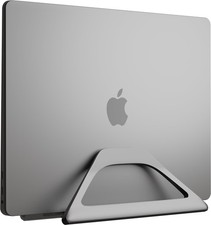 Vertical Laptop Stand Holder Adjustable Mount Fits MacBook Chromebook Black