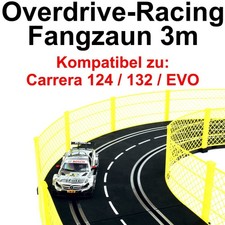 3 m recinzione gialla per Carrera Digital 124 132 EVO - recinzione di cattura guardrail corsia box