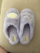 Light Purple Plush Dearfoam Slippers Large