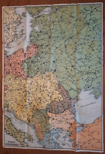 Historische Landkarte 1 Weltkrieg Ostfront Ö...