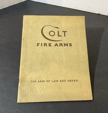 Catálogo de armas de fuego Colt enero 1932 revólveres pistolas automáticas cubierta en relieve