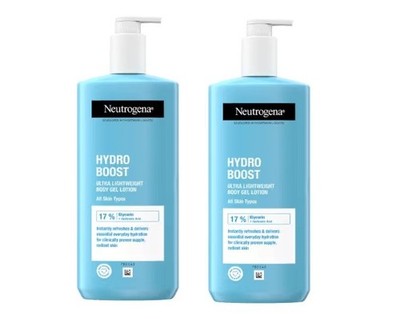 2x Neutrogena Hydro Boost Body Cream Hyaluronic Acid Moisturizer Dry Skin 400ml