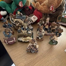 Boyds Bears & Friends Bearstone Collection Figurine Lot Bailey, Harrison, Jenny