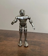 Vintage 70s Zylmex Metal Man Questar Zee Toys Diecast 3.5" Robot Action Figure