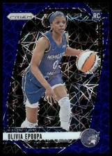 Olivia Epoupa Rookie RC 2024 Panini Prizm WNBA #95 Blue Velocity Minnesota Lynx