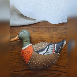 Vintage Mallard Duck Doorstop/ Duck/ Cabin? Cottage Home Decor/ 90's/ Retro