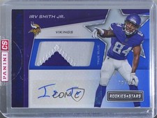 2019 Rookies & Stars Freshman Orientation True Blue /49 Irv Smith Jr Auto sd0