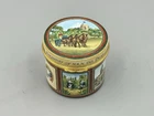Halcyon Days Duke of Edinburgh 75th Birthday Drum Shaped Ltd Ed Enamel Box