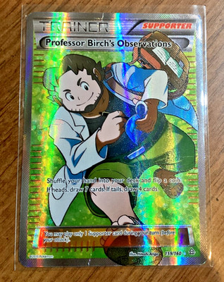 Professor Birch's Observations (159 Full Art) 159/160 XY - Primal Clash Holo