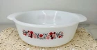 1960 Vintage Anchor Hocking FireKing Primrose 2QT casserole dish Made in USA EUC