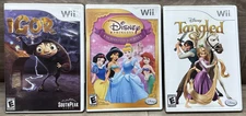 Lot of 3 Nintendo Wii Games Igor The Game Disney Enchanted Journey Tangled