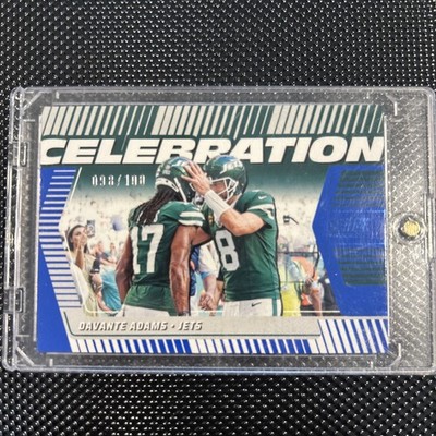 Davante Adams New York Jets Celebration #C-DAD 2025 Panini Score 098/100