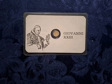 Giovanni XXIII moneta in oro 8k con card nuova rara vintage 