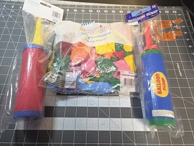 2 Balloon Pumps And 72 12'' Balloons
